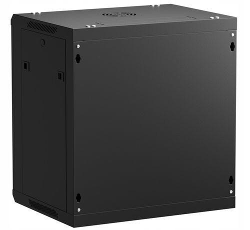 Szafa wisząca RACK 19" 12U, 450mm, Netrack F-Line, czarna, drzwi szklane, na Arena.pl
