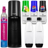 SATURATOR SODASTREAM TERRA BLACK Z 2 BUTELKAMI + PEPSI + PEPSI ZERO +