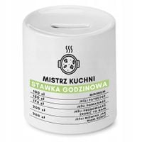 Skarbonka Dla Kucharza Stawka Godzinowa Prezent Z Nadrukiem Ze Zdjęciem