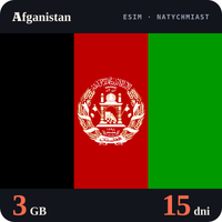 Karta eSIM Internet Afganistan 3 GB na 15 dni - bez rejestracji