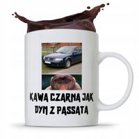 Kubek Śmieszny Janusz Nosacz Kawa Czarna Jak Dym Z Nadrukiem Ze Zdjęciem