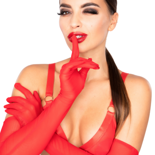 rękawiczki seductive gloves red o/s kinky diva na Arena.pl