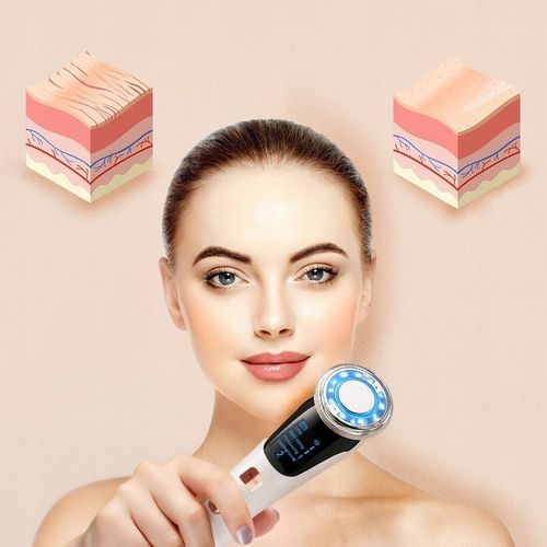 MASAŻER DO TWARZY EMS ULTRADŹWIĘKI FOTON KRIOTERAPIA MEZOTERAPIA 7w1 na Arena.pl