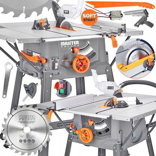 PIŁA STOŁOWA 3400W krajzega przecinarka drewna tarczowa SOFT Start 4-Blaty na Arena.pl