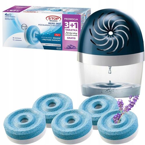 CERESIT POCHŁANIACZ WILGOCI URZĄDZENIE NIEBIESKIE + 5 WKŁADÓW PŁYN GRATIS na Arena.pl