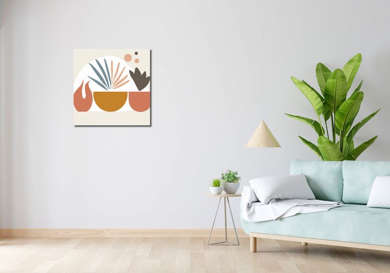 Obraz 60x60cm Paleta Roślinna zdjęcie 2