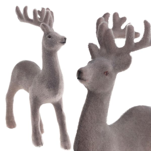 Renifer Flokowany Plastik zdjęcie 1