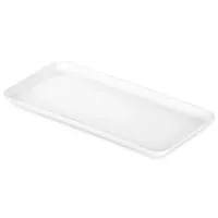 Taca kuchenna do serwowania prostokątna 29,5x15 cm biała