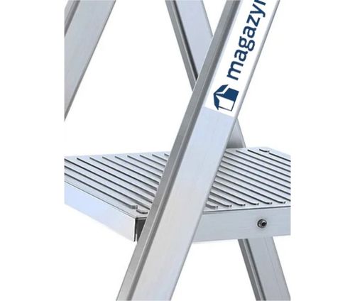 Drabina aluminiowa jednostronna 4 stopnie wytrzymałość 125 kg Magazynuj na Arena.pl