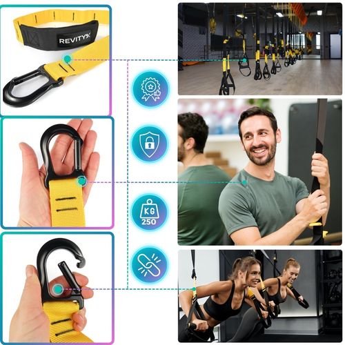 TAŚMY DO ĆWICZEŃ TRX CROSSFIT PASY TRENINGOWE Z AKCESORIAMI WYSOKA JAKOŚĆ na Arena.pl