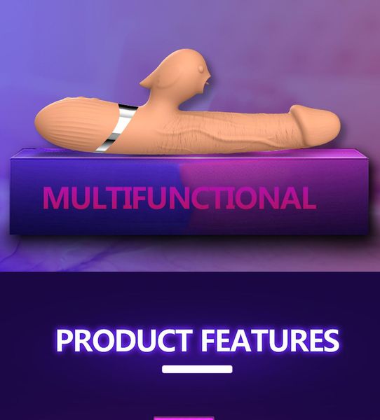 Wibrator-Basia Thtusting Vibrator 2 In 1 Tongue Vibrators Usb zdjęcie 3