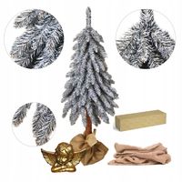 CHOINKA SZTUCZNA 180 CM NA PNIU PIĘKNA ŚNIEŻKA DIAMENTOWA GĘSTA OŚNIEŻONA