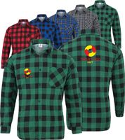 KOSZULA FLANELOWA z TWOIM HAFTEM LOGO GRAFIKA NAPIS firmowa reklamowa 10szt