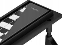 MEXEN FLAT ABS 2w1 ODPŁYW LINIOWY 70 CM NISKI CZARNY