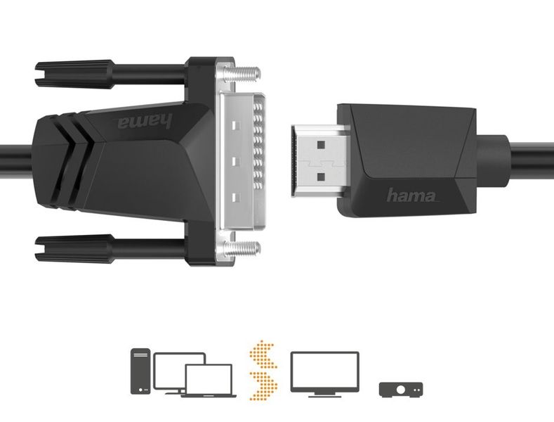 Kabel HAMA HDMI - DVI/D 3m zdjęcie 5