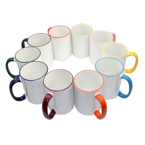 Kubek MAX 450ml z Bordowym uszkiem Sublimacja Termotransfer na Arena.pl