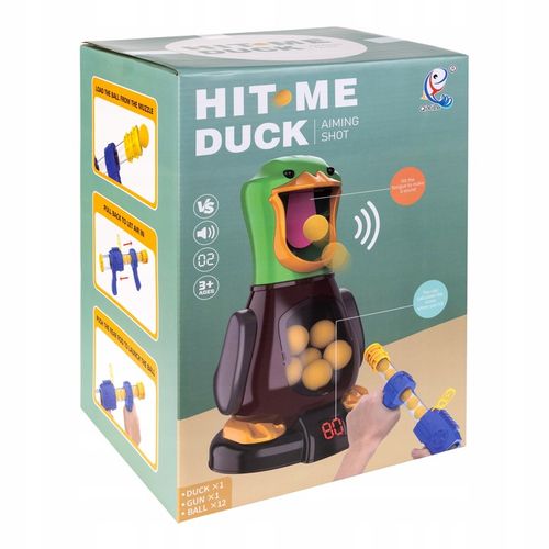 GŁODNA KACZKA STRZELANIE DO CELU KULKAMI GRA ZRĘCZNOŚCIOWA 2 x PISTOLET na Arena.pl