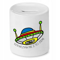 Skarbonka Dla Dziewczyny Nie Z Tej Ziemi Prezent Z Nadrukiem Ze Zdjęciem