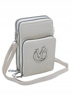 Victoria J. torebka rowerówka portfel etui na telefon beżowy groszek VJ2005