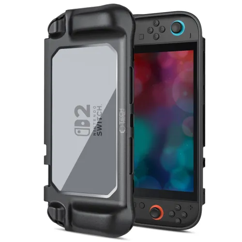 Etui Tech-Protect MagMat na Nintendo Switch 2 - czarno-przezroczyste na Arena.pl