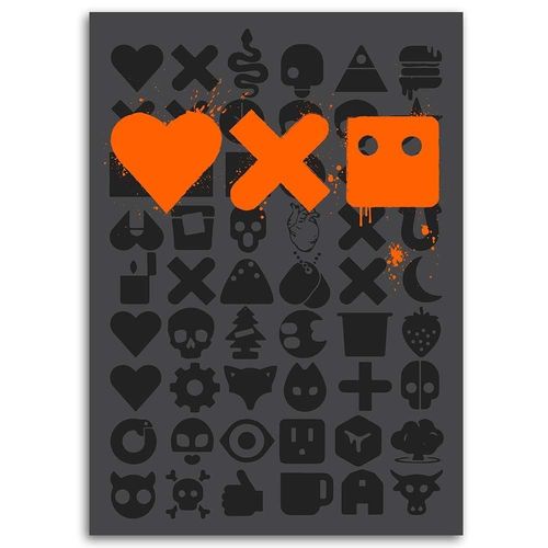 Deco Panel, Abstrakcyjne symbole 50x70 na Arena.pl