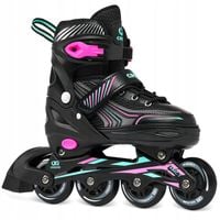 Rolki Regulowane CROXER Optima Mint/Pink 31-34 Kauczuk Abec7