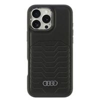 audi synthetic leather magsafe iphone 16pro max 6.9 czarny/black