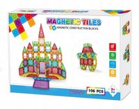Klocki magnetyczne click4TOYS zestaw 106 elementów dla dzieci 3+ plastikowe