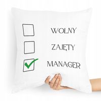 Poduszka Dla Menagera Menadżera Na Prezent Z Nadrukiem Ze Zdjęciem