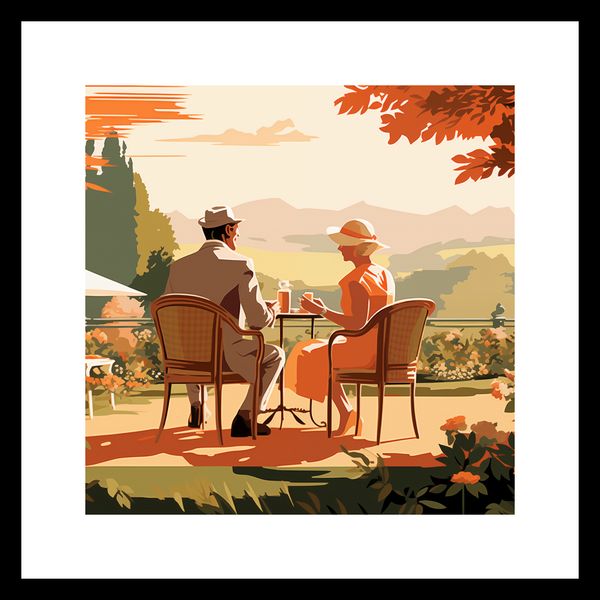Plakat 30x30cm Retro Randka zdjęcie 3