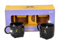 i-total Czarne Kubeczki do espresso z kocimi uszkami 2 szt 90 ml
