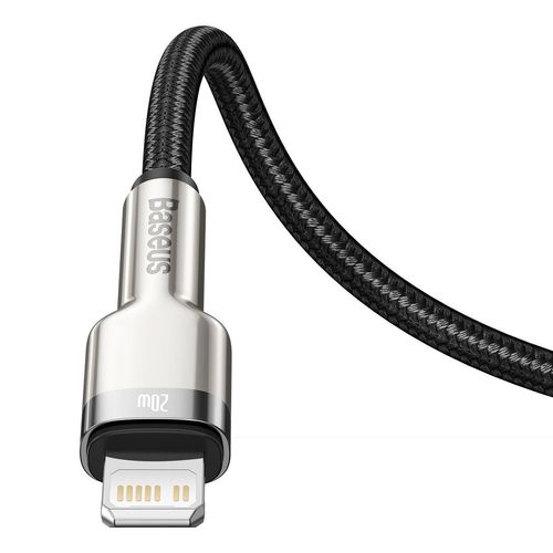 Kabel USB-C do Lightning Baseus Cafule, PD, 20W, 1m (czarny) na Arena.pl