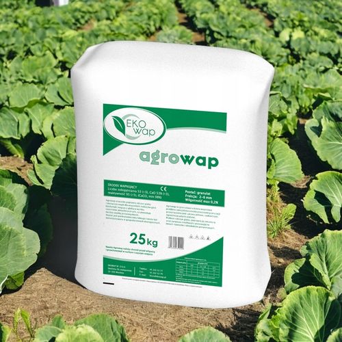 Wapno granulowane trawnik CaCO3 Ogród 25kg Bardzo Wydajne Nawóz na Arena.pl