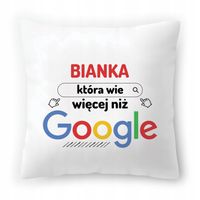 Poduszka Dla Bianki Na Urodziny Na Prezent Z Nadrukiem Ze Zdjęciem