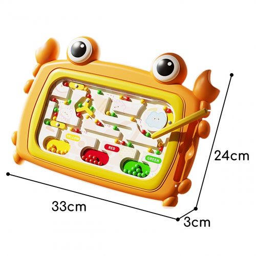 WOOPIE Tablica Magnetyczna Montessori Labirynt Krab Pomarańczowa na Arena.pl