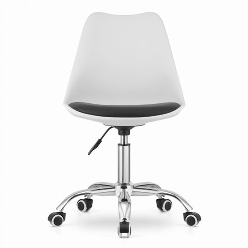 Krzesło obrotowe ALBA - biało-czarne na Arena.pl