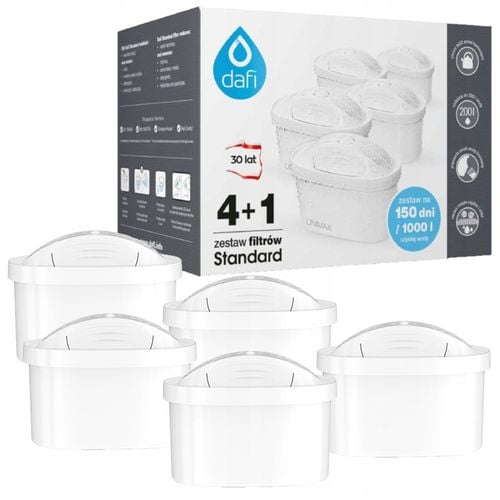 Wkłady filtrujące do dzbanka Dafi Unimax Standard ZESTAW 5 szt na Arena.pl