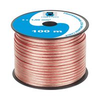 Kabel głośnikowy CCA Cabletech 2 x 1 mm² 100 m przezroczysty