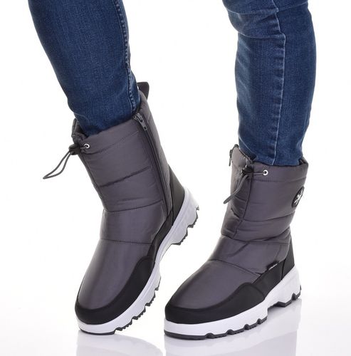 WYSOKIE ŚNIEGOWCE MĘSKIE KLASYCZNE OCIEPLANE BUTY ZIMOWE SOLIDNE na Arena.pl