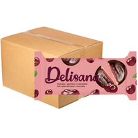 Delisana Ciastka z galaretką wiśniową 135g x 28 sztuk