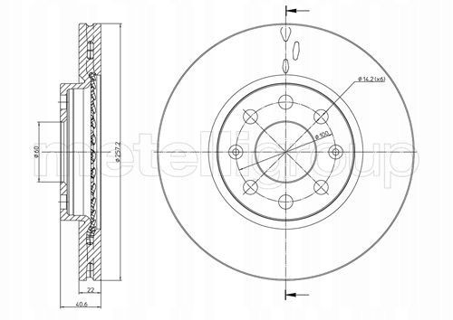 TARCZA HAM PRZOD 256X22 V METELLI na Arena.pl