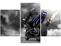 90X60CM OBRAZ SZYBKI START TRZY OBRAZY