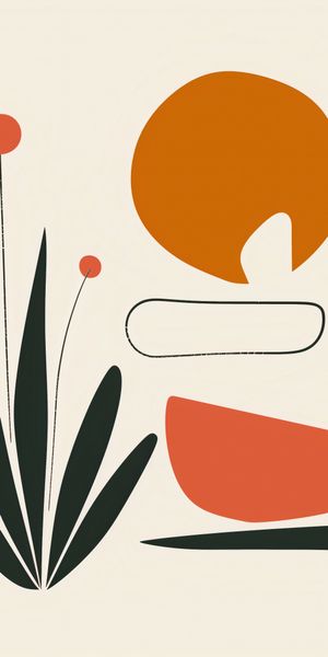 Plakat 50x100cm Abstrakcyjny Zen zdjęcie 1