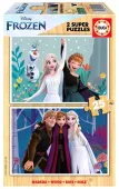 Puzzle drewniane 2x25 Kraina Lodu