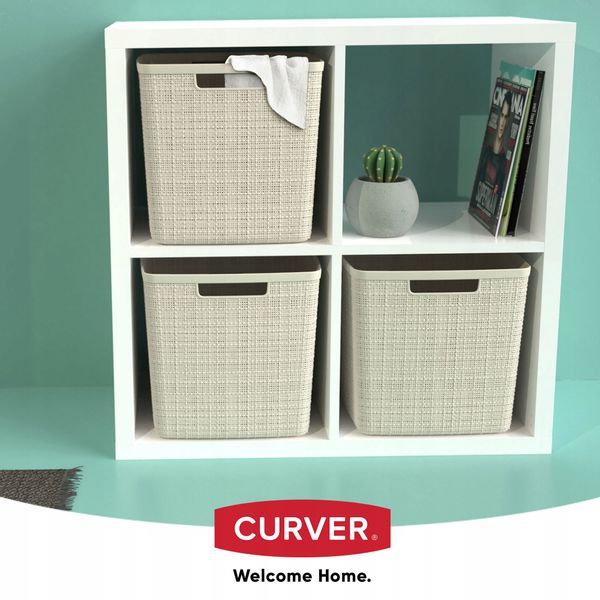 Curver Koszyk Pojemnik Organizer Z Uchwytami 17L zdjęcie 4