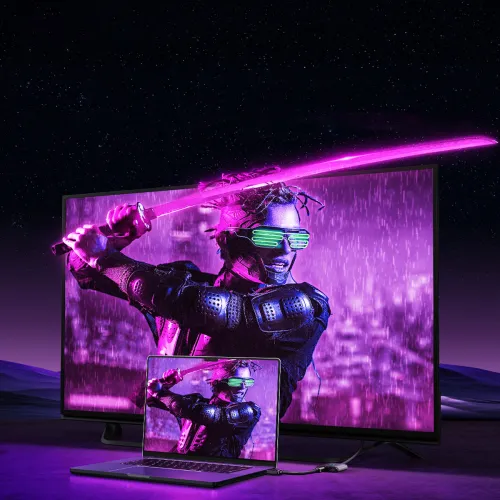 Adapter HDMI 2w1 4K 60Hz dwukierunkowy Baseus AirJoy - czarny na Arena.pl