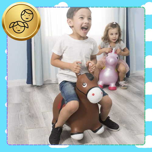 skoczek dla dzieci do skakania gumowy z pompką osiołek na Arena.pl