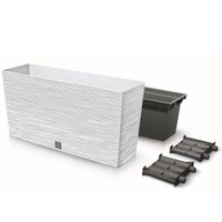 Doniczka skrzynka balkonowa 77x23,5x40,6cm cm biały