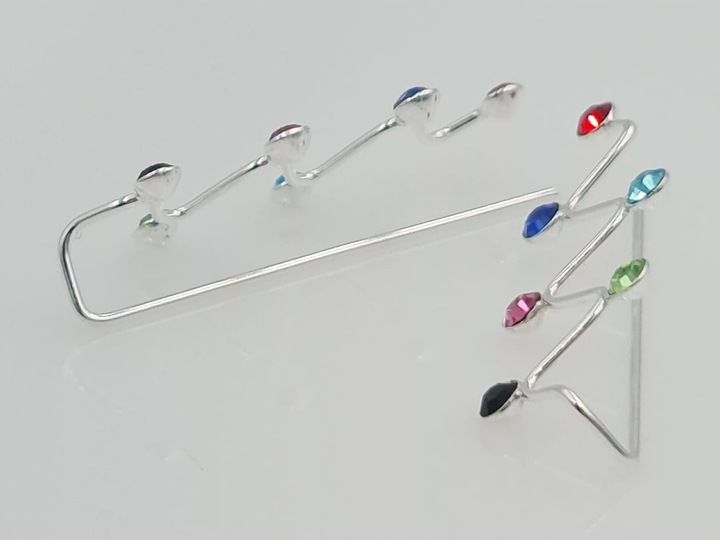 Srebrne Kolczyki Nausznice Srebro 925 zdjęcie 2