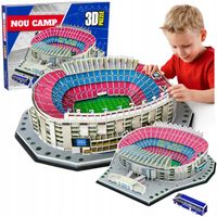 PUZZLE 3D STADION PIŁKARSKI CAMP NOU FC BARCELONA MODEL DIY UKŁADANKA 69 EL